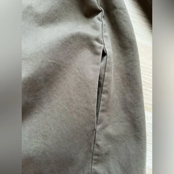 Tuckernuck Callahan Shirt Dress Sea Green Chino Cotton Button Front Size L - Picture 12 of 15